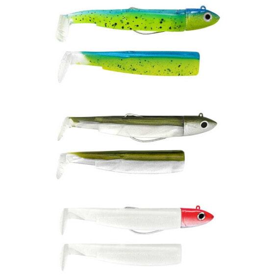 FIIISH Black Minnow Combo Offshore Soft Lure 70 mm 6g