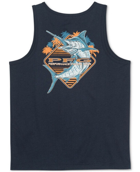 Men's Performance Fishing Gear Logo Graphic Tank Top