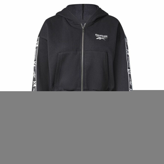 Женская спортивная куртка Reebok Tape Pack Full Zip Чёрный