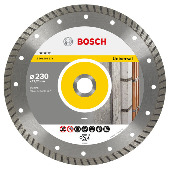 Bosch Diamanttrennscheibe Expert for Universal Turbo, 150 x 22,23 x 2,2 x 12 mm