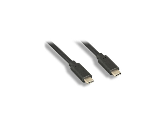 Nippon Labs 6.6ft. USB Type C 3.1 Gen 2 Male to Male Cable, 10G, 3A, BLACK Type-