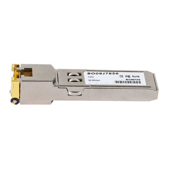 BlueOptics TEG-10GBRJ-BO - Fiber optic - SFP+ - 30 m - 10 Gigabit Ethernet - 10GBASE-T - Aluminium