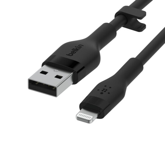 Кабель USB-A на Lightning Belkin Flex "Черный" 3м