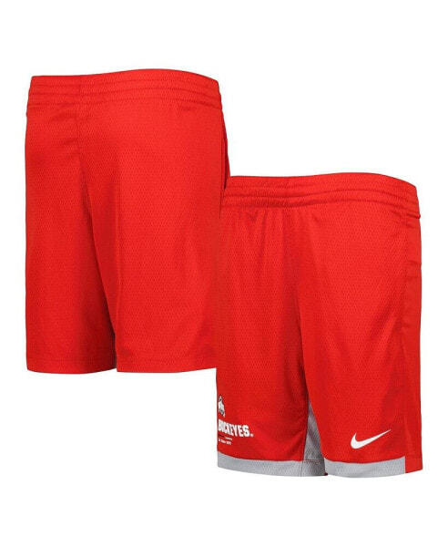 Youth Boys and Girls Scarlet Ohio State Buckeyes Trophy Performance Shorts