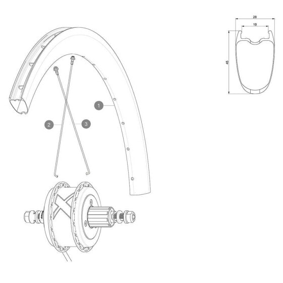 MAVIC Cosmic Pro Carbon UST UBM Rear Left 16 Units Spokes