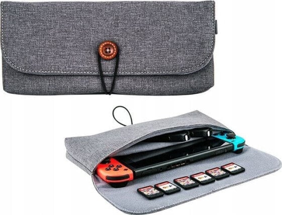 Аксессуар для игровой приставки JJC Etui Nintendo Switch szary - футляр для консоли Nintendo Switch, серый