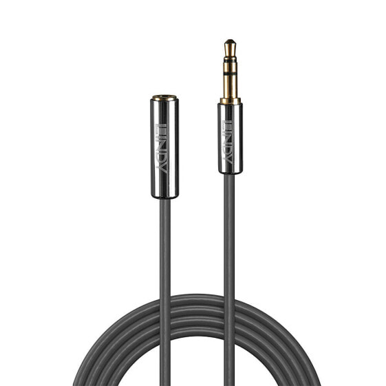 Lindy 10M 3.5MM AUDIO CABLE - CROMO LINE - 3.5mm - Male - 3.5mm - Female - 10 m - Anthracite