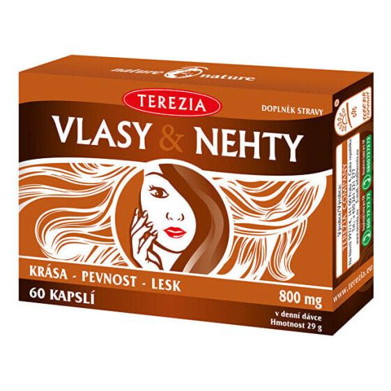 Terezia Company Hair & Nails Комплекс из селена и биотина для питания и укрепления волос и ногтей 60 капсул