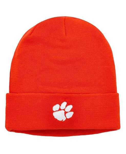 Men's Orange Clemson Tigers Tonal Logo Cuffed Knit Hat