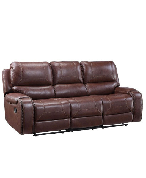 Keily 86" Manual Recliner Sofa - Brown