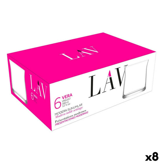 Set of glasses LAV Vera 360 ml 6 Pieces (8 Units)