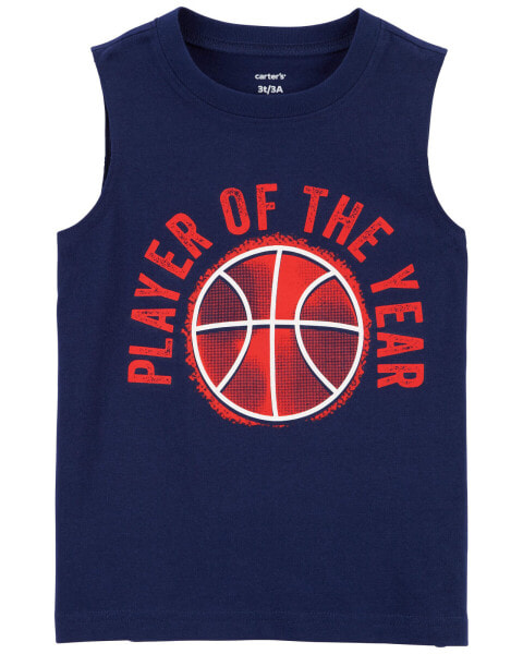 Toddler Basketball Graphic Tank 2T