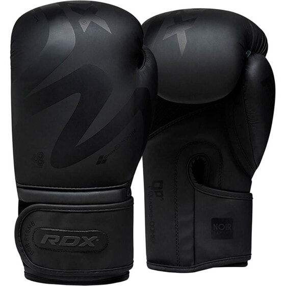 Боксерские перчатки RDX SPORTS F15 Artificial Leather - матовые, черные, индустриальные