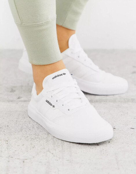 adidas Originals 3MC trainers in triple white