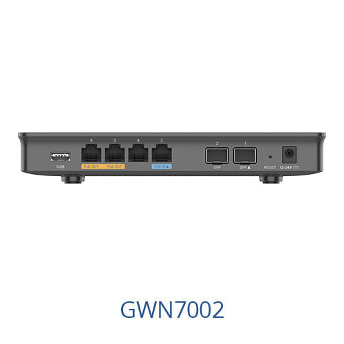 Grandstream GWN7002 Multi-WAN-Gigabit-VPN-Router mit integrierten Firewalls - Router - 1 Gbps