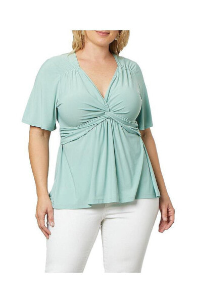 Plus Size Abby Twist Front Top