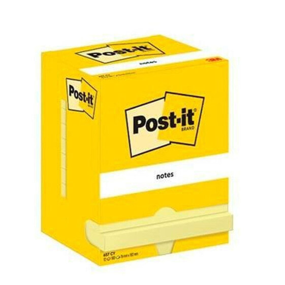 Стикеры для записей Post-it 657 Жёлтый 12 Предметы 76 x 102 mm