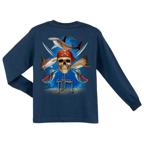 GUY HARVEY Pirate Shark long sleeve T-shirt