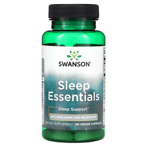 Витамины для здорового сна Swanson Sleep Essentials, 60 капсул