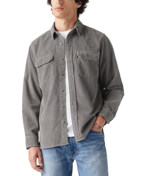 Men's Worker Relaxed-Fit Button-Down Shirt