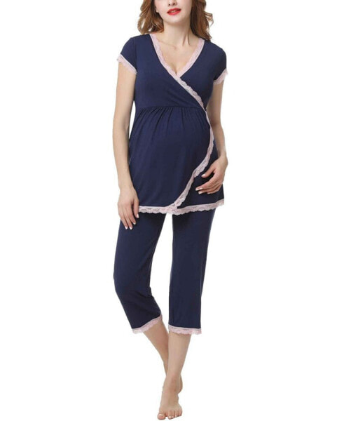 Kimi & Kai Cindy Maternity Nursing Pajama Set