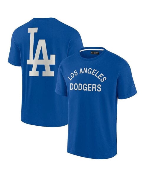Men's and Women's Royal Los Angeles Dodgers Super Soft Short Sleeve T-shirt