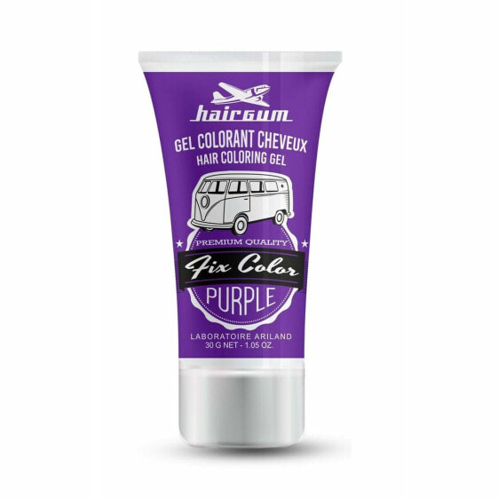 Неперманетное окрашивание Hairgum Fix Color Фиолетовый Фиксирующий гель (30 ml)