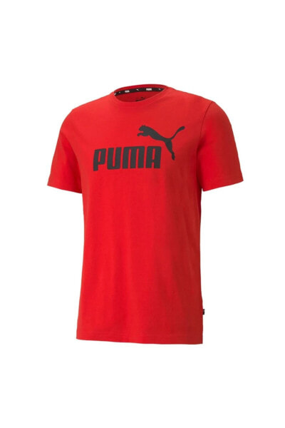 Футболка мужская PUMA Ess Logo Tee Erkek Kırmızı Tişört