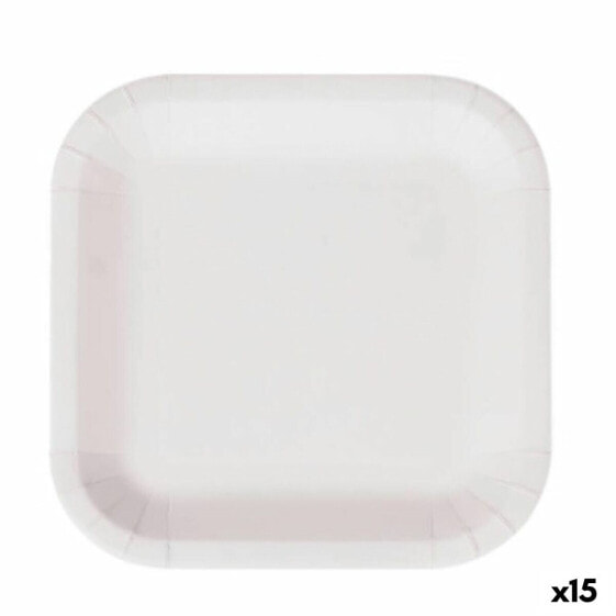 Набор посуды одноразовый Algon белый картон 26 см (15 штук)