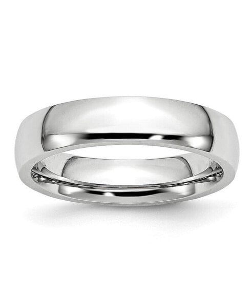 Cobalt Polished Half Round Wedding Band Ring
