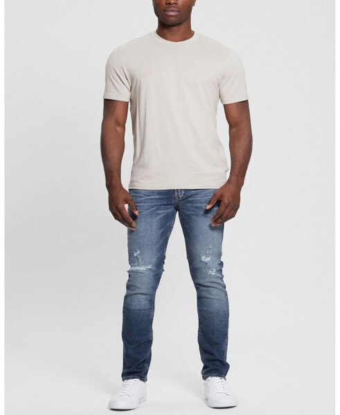 Синие мужские джинсы Guess Finnley Medium Wash Tapered