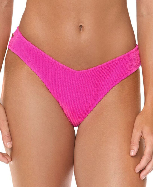 Juniors' Oahu Ribbed Bikini Bottoms