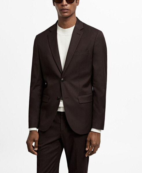 Men's Super Slim-Fit Stretch Fabric Suit Blazer
