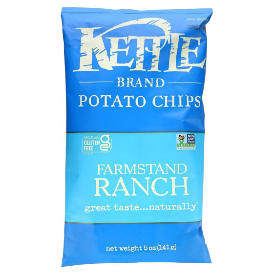 Kettle Foods, картофельные чипсы, Farmstanding Ranch, 141 г (5 унций)