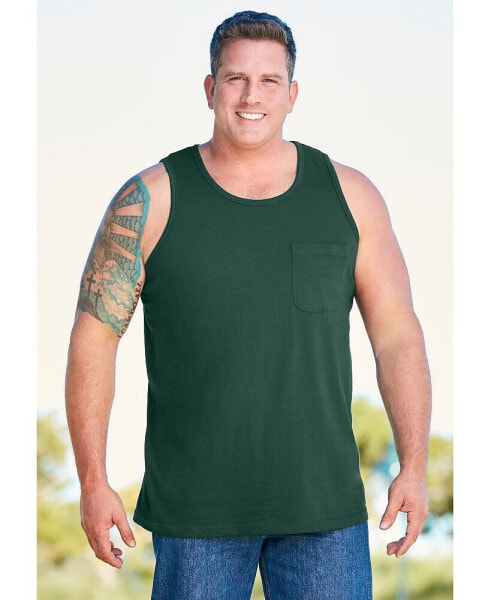 Big & Tall Shrink-Less Lightweight Pocket Tank