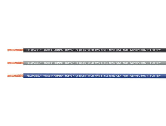 Helukabel 11019338-100 Litze H05V2-K 1 x 0.75 mm² Braun 100 m