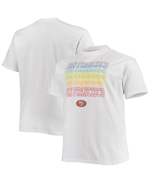 Men's White San Francisco 49ers Big and Tall City Pride T-shirt