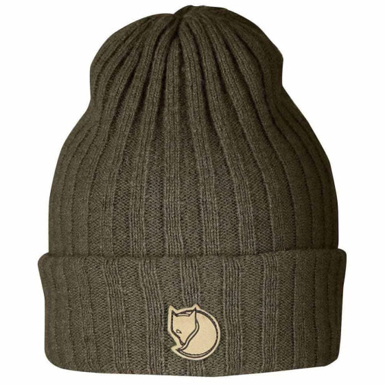 Шапка Fjällräven Bryton Beanie из шерсти, двойная вязка