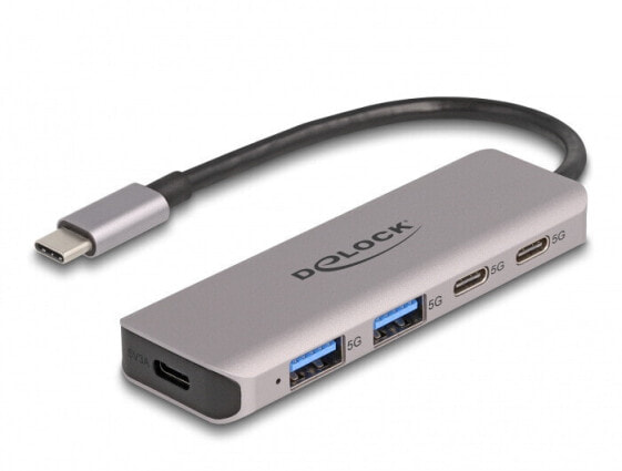 Аксессуар Delock USB 5 Gbps 2 Port Type-C и 2 Port Type-A Hub