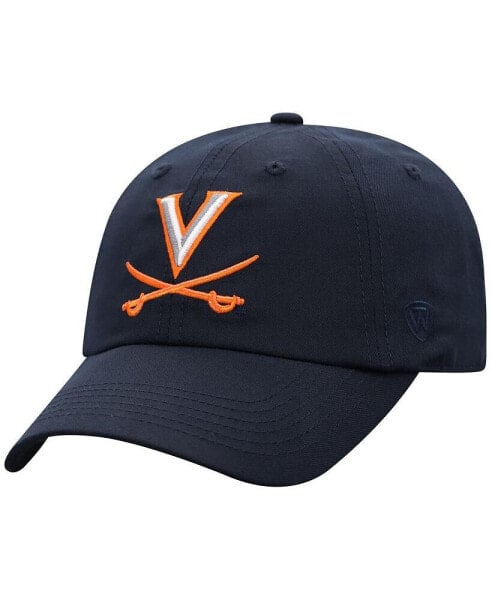 Men's Navy Virginia Cavaliers Staple Adjustable Hat