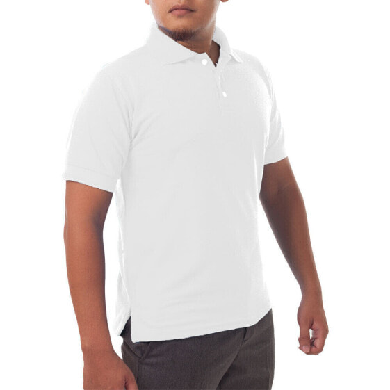 Page & Tuttle Solid Jersey Short Sleeve Polo Shirt Mens White Casual P39909-WHT