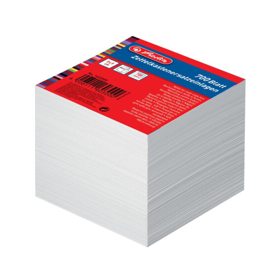 Herlitz 1603000 - Square - White - Paper - 90 mm - 90 mm - 700 sheets