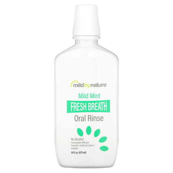 Fresh Breath Oral Rinse, No Alcohol, Mild Mint, 16 fl oz (473 ml)