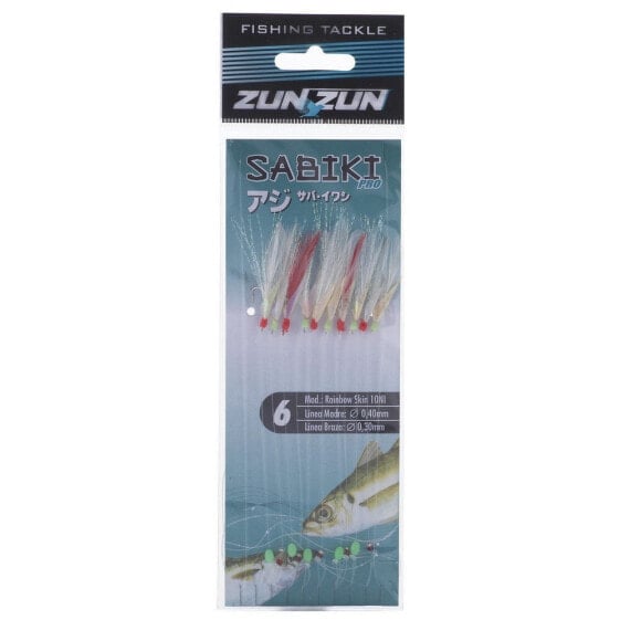 Приманка мормышка ZUNZUN Sabiki Rainbow Fish 10 Feather Rig 6
