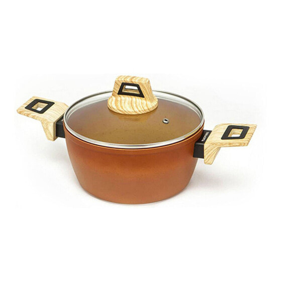 Casserole with lid Amercook Terracotta (Ø 24 cm)