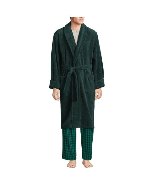 Big & Tall Calf Length Turkish Terry Robe