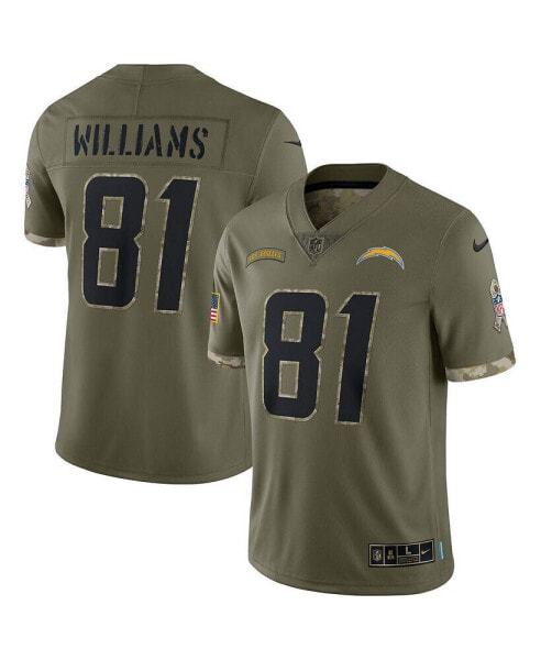 Men's Mike Williams Olive Los Angeles Chargers 2022 Salute To Service Limited Jersey
