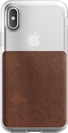 Nomad Nomad Case Clear Leather Brown iPhone X / Xs