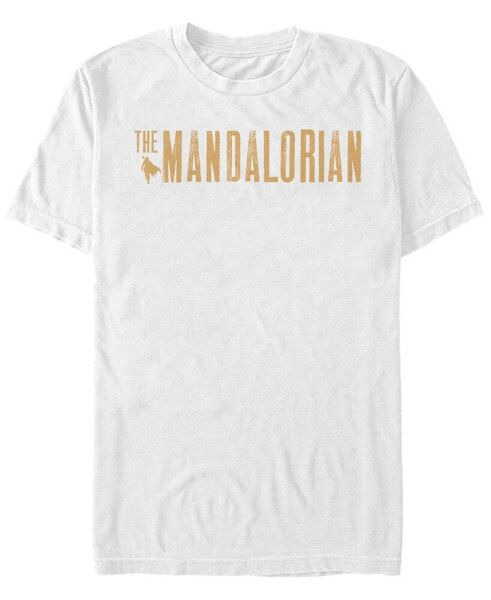 Star Wars The Mandalorian Simple Logo Short Sleeve Men's T-shirt