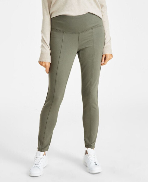 Petite Ponté-Knit Mid-Rise Pants, Regular & Short, Created for Macy's